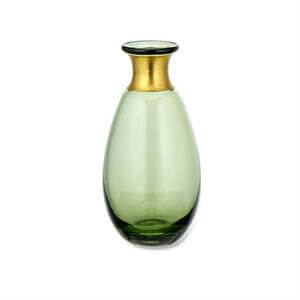 Nkuku Miza Mini Glass Vase Green